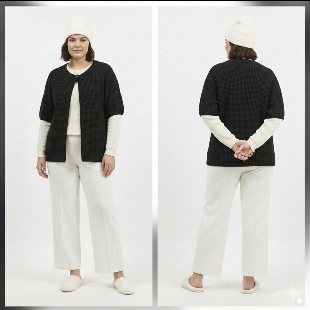 Luxury Designer Agnona Wool/Cashmere Cardigan Size L/XL - Picture 6 of 10